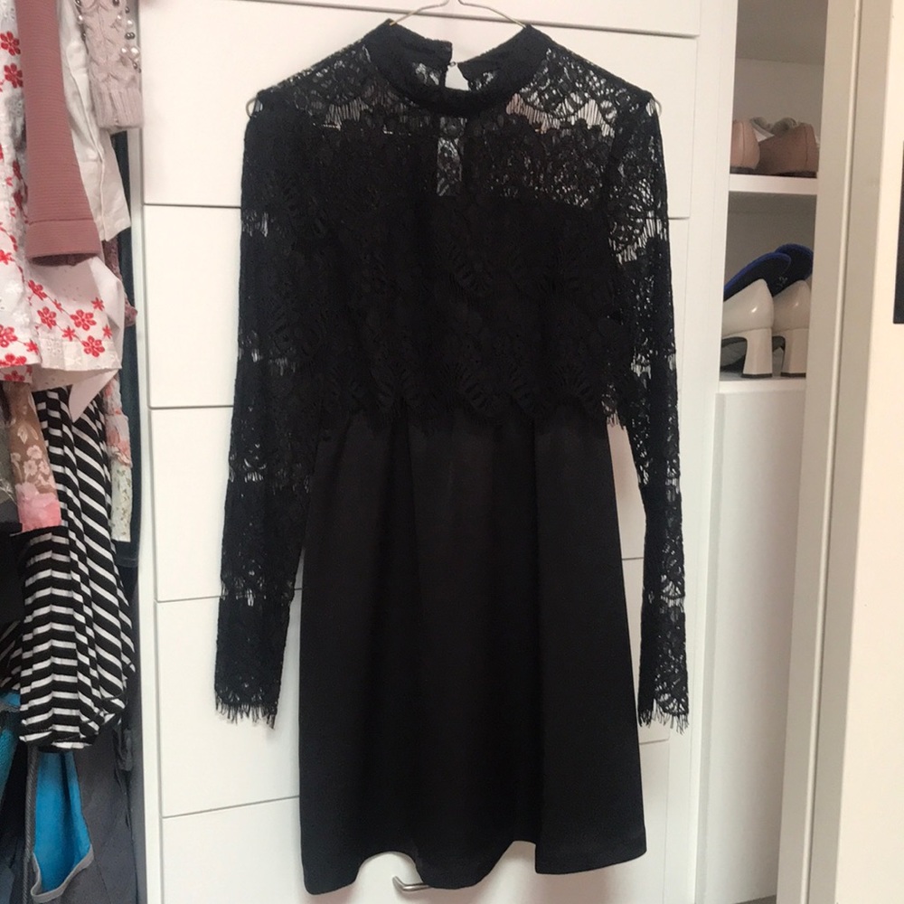 BCBG Generation Black Lace Dress - Picture 1 of 7
